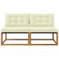Preview: 2 stk. Outdoor Mittelsofa Massivholz Akazie Natur