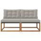 Preview: 2 stk. Outdoor Mittelsofa Massivholz Akazie Natur