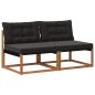 Preview: 2 stk. Outdoor Mittelsofa Massivholz Akazie Natur