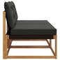 Preview: 2 stk. Outdoor Mittelsofa Massivholz Akazie Natur
