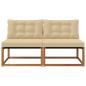 Preview: 2 stk. Outdoor Mittelsofa Massivholz Akazie Natur