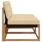 Preview: 2 stk. Outdoor Mittelsofa Massivholz Akazie Natur
