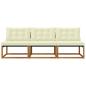 Preview: 3 stk. Outdoor Mittelsofa Massivholz Akazie Natur