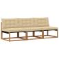 Preview: 3 stk. Outdoor Mittelsofa Massivholz Akazie Natur