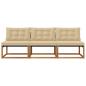 Preview: 3 stk. Outdoor Mittelsofa Massivholz Akazie Natur
