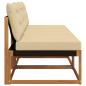 Preview: 3 stk. Outdoor Mittelsofa Massivholz Akazie Natur