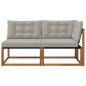 Preview: 2 stk. Outdoor Mittel- und Ecksofa Massivholz Akazie Natur