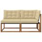 Preview: 7 stk. Outdoor Mittel- und Ecksofa Massivholz Akazie Natur