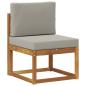 Preview: 5 stk. Outdoor-Sofagarnitur Massives Akazienholz und Polyester