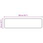 Preview: Teppichläufer MARSA Grau 50 x 200 cm Polyester und PVC