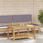 Preview: Beistelltisch Öl-Natur 90 x 50 x 45 cm Massivholz Akazie