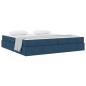 Preview: Aufbewahrungsbett mit Matratze Blau 200 x 200 cm Polyester