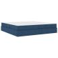 Preview: Aufbewahrungsbett mit Matratze Blau 200 x 200 cm Polyester