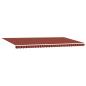 Preview: Einziehbare Markise Orange und Braun 600 x 350 cm Stoff