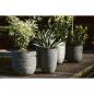 Preview: Capi Blumenkübel Nature Rib Elegant Niedrig 46x58 cm Anthrazit KOFZ783