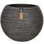 Preview: ARDEBO.de - Capi Blumentopf Nature Rib Kugel 40 x 32 cm Anthrazit KOFZ270 