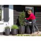 Preview: Capi Blumentopf Nature Rib Rund 43x41 cm Schwarz KBLR933