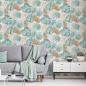 Preview: DUTCH WALLCOVERINGS Tapete Fensterblatt-Motiv Grün
