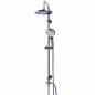 Preview: ARDEBO.de - RIDDER Regendusche-Set mit Massage-Duschkopf Bahamas Chrom 91440