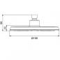Preview: RIDDER Regendusche-Set mit Massage-Duschkopf Bahamas Chrom 91440