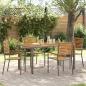 Preview: ARDEBO.de - Garten Essgruppe 5 stk. Grau und Braun Poly-Rattan