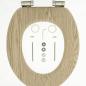 Preview: Tiger Toilettensitz Scaffold Absenkautomatik MDF Braun 252022546