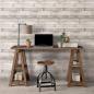 Preview: ARDEBO.de - Homestyle Tapete Wood Cremeweiß und Grau