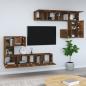 Preview: TV-Wandschrank Räuchereiche Holzwerkstoff