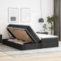 Preview: Aufbewahrungsbett mit Matratze Schwarz 180 x 200 cm Kunstleder