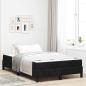 Preview: ARDEBO.de - Boxspringbett mit Matratze Schwarz 120 x 220 cm Stoff