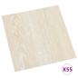 Preview: Bodenplanken Weiß und Beige 5,11 m² 55 stk. PVC