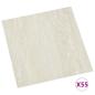 Preview: Bodenplanken Cremeweiß 5,11 m² 55 Stk. PVC