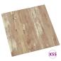 Preview: Bodenplanken Creme und Hellbraun 5,11 m² 55 Stk. PVC