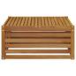 Preview: Tisch für Outdoor Massivholz Akazie Natur 79 x 79 x 37 cm