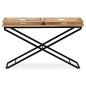 Preview: Konsolentisch Mangoholz Massiv 130 x 40 x 80 cm