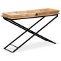 Preview: Konsolentisch Mangoholz Massiv 130 x 40 x 80 cm