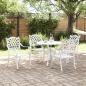 Preview: Garten Essgruppe 5 pcs Weiß Aluminium