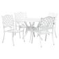 Preview: Garten Essgruppe 5 pcs Weiß Aluminium