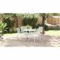 Preview: Garten Essgruppe 5 pcs Weiß Aluminium