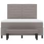 Preview: Boxspringbett mit Matratze Taupe 140 x 200 cm Stoff