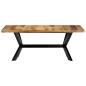 Preview: Esstisch 180x90x75 cm Massivholz Akazie