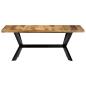 Preview: Esstisch 180x90x75 cm Massivholz Akazie