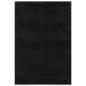 Preview: Teppich Waschbar Flauschig Kurzflor 160x230 Rutschfest Schwarz