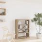 Preview: ARDEBO.de - Bücherregal 4 Böden 80x30x110 cm Massivholz Akazie