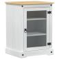 Preview: HiFi-Schrank Weiß 60 x 50 x 82 cm Massives Kiefernholz