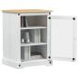 Preview: HiFi-Schrank Weiß 60 x 50 x 82 cm Massives Kiefernholz