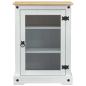 Preview: HiFi-Schrank Weiß 60 x 50 x 82 cm Massives Kiefernholz