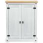 Preview: Schuhschrank Weiß 86 x 38,5 x 108 cm Massives Kiefernholz