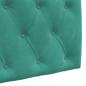 Preview: Hängendes Kopfteil Mit LED Licht Türkis Samt