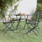 Preview: ARDEBO.de - 5-tlg. Garten-Essgruppe Streckmetall Anthrazit